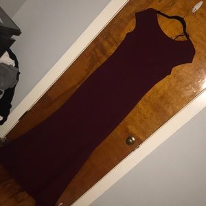 Burgundy gown still on Anthropology’s website